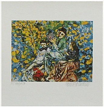 Hanno Edelmann - Twee lithografien: Familie I en II kopen? Bied vanaf 10!