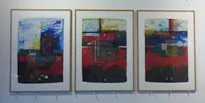 Piotr Konkel - Set van drie zeefdrukken inclusief lijsten! kopen? Bied vanaf 75!