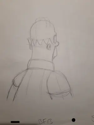 Matt Groening - originele productietekening The Simpsons, Homer, ingelijst + Certificaat kopen? Bied vanaf 90!