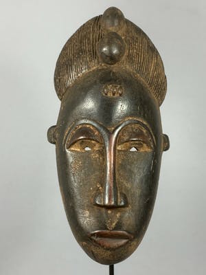 Baule - 200448 - African Rare & Old Tribal Used Baule mask - Iv. Coast. kopen? Bied vanaf 125!
