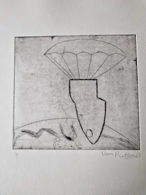 Theodoor Herbert van Putten - Leuke - in zeer kleine oplage gemaakte serie van 6 Etsen "Maanreis" kopen? Bied vanaf 35!