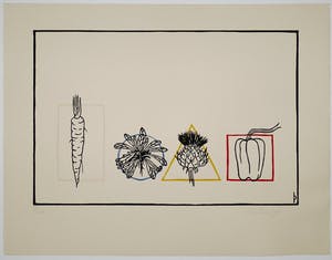 Pieter Becks - Houtsnede, Zonder Titel, Gesigneerd, 1995 kopen? Bied vanaf 35!