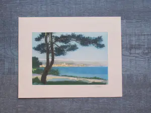 Frederic Louis Leve - Mediterraans gezicht vanaf het strand kopen? Bied vanaf 15!