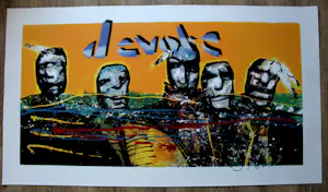 Herman Brood - zeefdruk: Devote (zeer groot!) kopen? Bied vanaf 750!