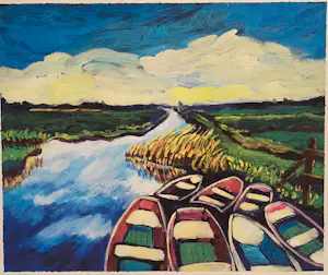 Justus Donker - Bootjes, zeefdruk kopen? Bied vanaf 30!