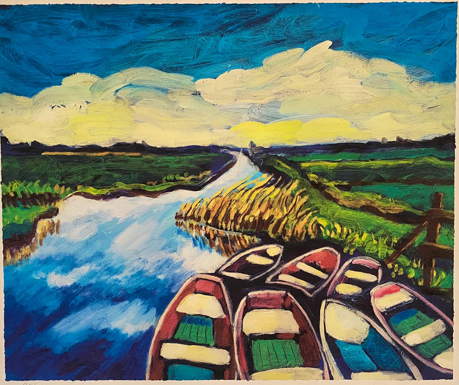 Justus Donker - Bootjes, zeefdruk kopen? Bied vanaf 30!