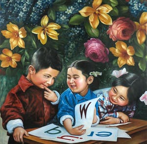 Jan Bollaert - Olieverf op doek, Look how silly W - Ingelijst kopen? Bied vanaf 350!