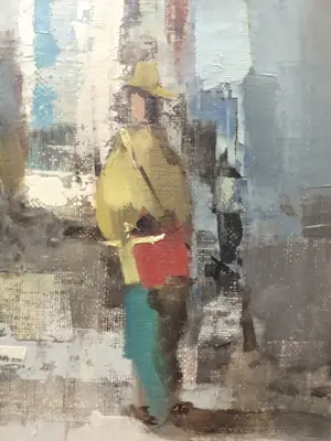 Charles Petit - Stadsgezicht Parijs met zicht op de Sacré-Cœur baseliek in Montmartre kopen? Bied vanaf 80!