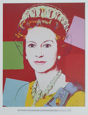 Andy Warhol - 'Queen Elizabeth' - (nieuw ingelijst) kopen? Bied vanaf 150!