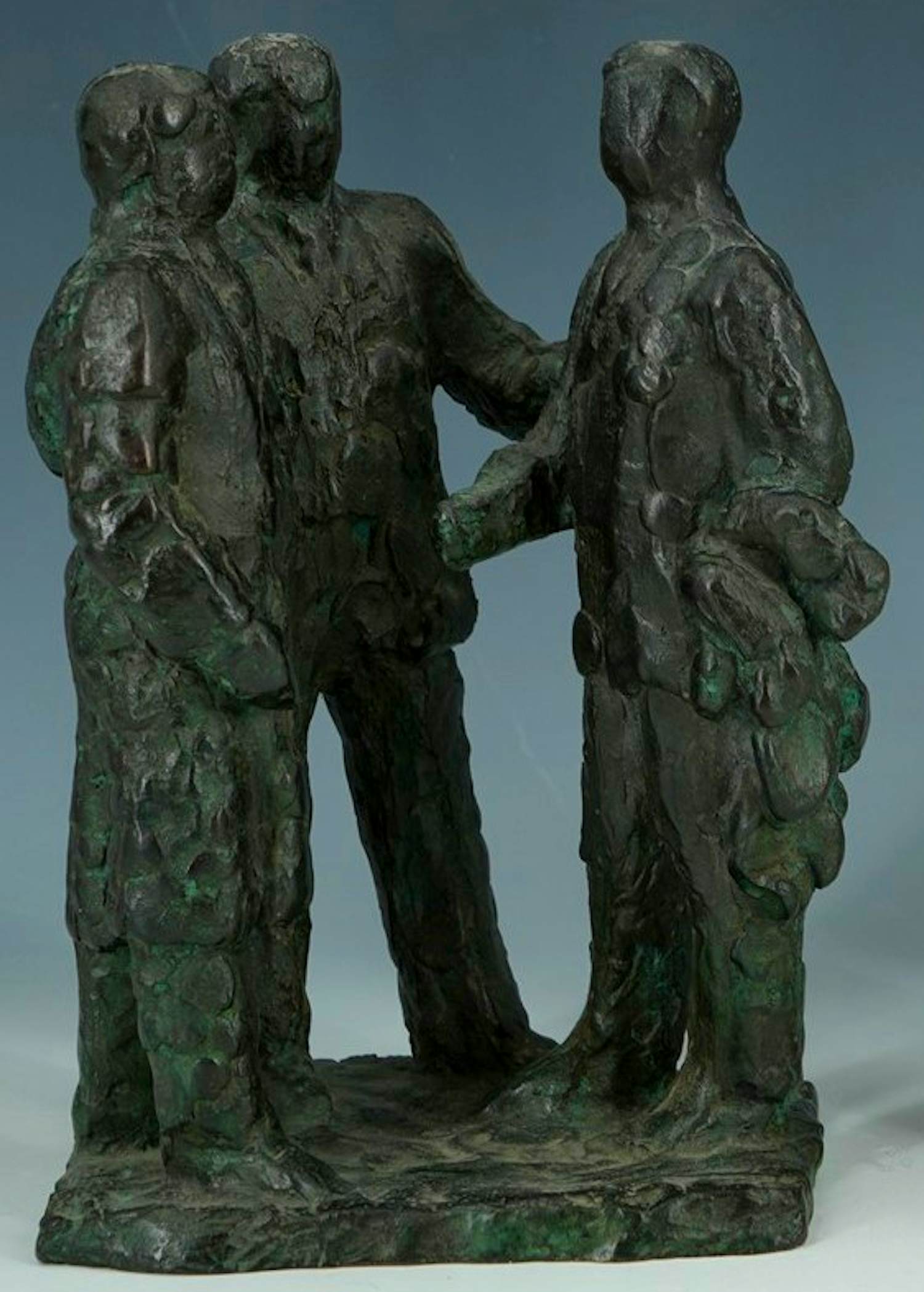 Frank Letterie - Bronzen sculptuur: Contact I - 1995 kopen? Bied vanaf 699!