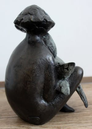 Evert den Hartog - Bronzen beeld: Leda en de Zwaan kopen? Bied vanaf 850!