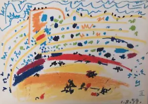 Pablo Picasso - Plaza de Toros / Stierkampfarena II kaufen? Bieten Sie von 100!