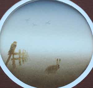 Ari Stolk - Gouache: Buizerd - 1977 verkocht voor € 75!