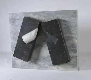 Jan van Dijk - Marmer / hardsteen, Scheiding rond door knippen II (Zwaar!) kopen? Bied vanaf 100!