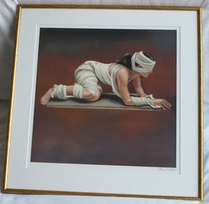 Ans Markus - Litho , “Leeuw” – gesigneerd & ingelijst , 63 x 61 cm kopen? Bied vanaf 150!