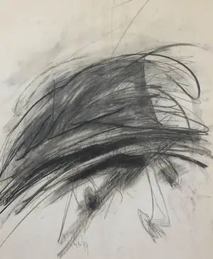 Aart Roos - Potloodtekening, Studies voor vagebond - Ingelijst kopen? Bied vanaf 1!