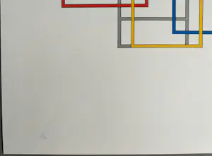 Buy Joost Baljeu - Structures - map met 5 gesigneerde zeefdrukken? Bid from 1199!