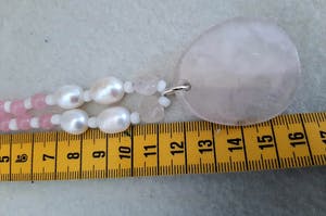 Zilver925 met echte parel,rozenkwarts,roze jade kopen? Bied vanaf 25!