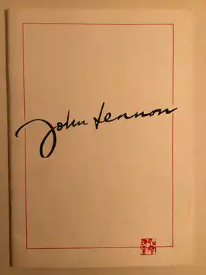 John Lennon - Catalogus John Lennon exhibition Jonathan Poole Galleries 1988 verkauft für € 50!