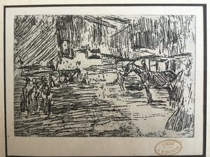 George Hendrik Breitner - Trampaarden, ets met atelierstempel kopen? Bied vanaf 100!