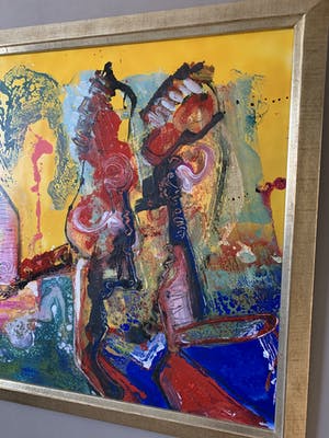 Jan te Wierik - Huizen en bomen, geel dorp kopen? Bied vanaf 1500!