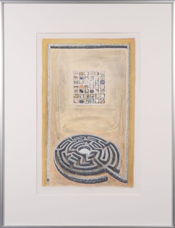 Lon Buttstedt: Litho, The queens garden - Ingelijst verkocht voor € 35!