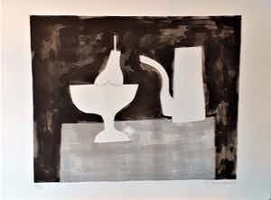 Klaas Gubbels - Kan, fruitschaal met peer verkocht voor € 399!