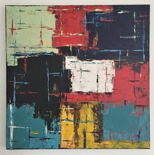 John Foppen - Red Colours Symphony ...... # K 06 XL. Groot kopen? Bied vanaf 179!
