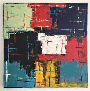 John Foppen - Red Colours Symphony ...... # K 06 XL. Groot verkocht voor € 179!