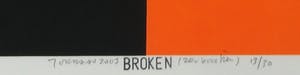 Peter Jordaan - Zeefdruk, Broken - Ingelijst kopen? Bied vanaf 1!