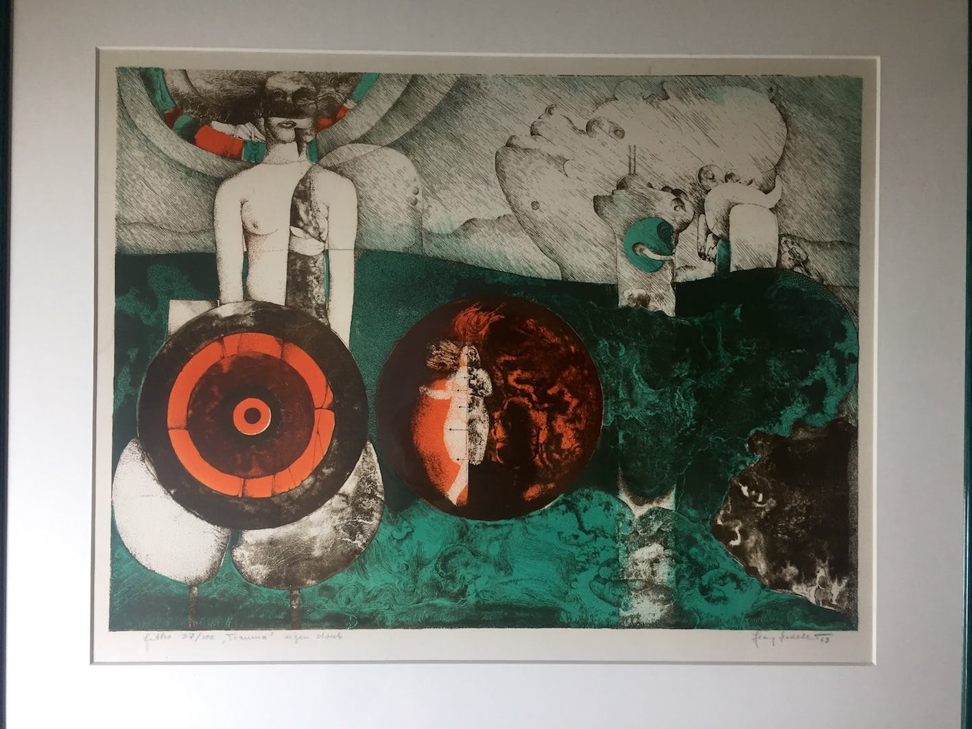 Georg Hadeler - Lithografie, Ingelijst kopen? Bied vanaf 75!