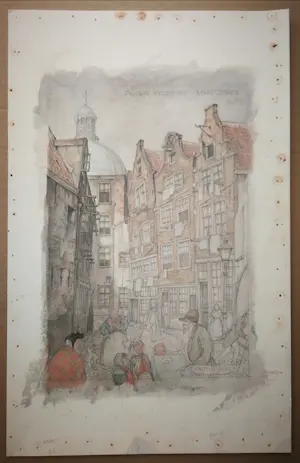 Anton Pieck - Zwarte Bijlsteeg Amsterdam kopen? Bied vanaf 49!