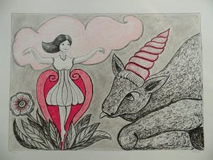 Henry Heerup - Het meisje en de eenhoorn-Cobra kopen? Bied vanaf 65!