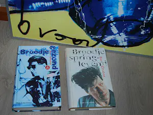 Herman Brood - Vliegtuig - ingelijst canvas op spieraam - incl. 2 hardcover boeken kopen? Bied vanaf 100!