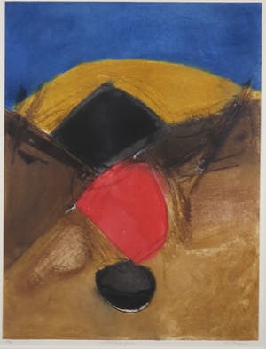 Erik Bersou - Kleurenets,Fin de Journee - Ingelijst (Groot) kopen? Bied vanaf 1!