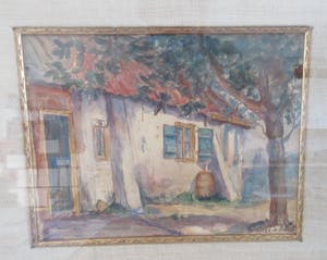 Suze de Lint - Aquarel Brabants Boerderijtje kopen? Bied vanaf 1!