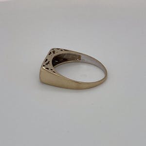 18K Goud - handgemaakte witgouden ring met 3 roosgeslepen diamanten. maat 52,5(16,75) 2,29g kopen? Bied vanaf 200!