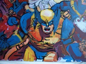 Peter Klashorst - Acrylverf op doek , “MARVEL” - GROOT – 2018 – 60 x 105 cm kopen? Bied vanaf 350!
