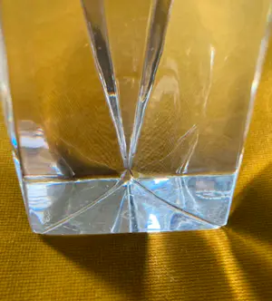 Villeroy en Boch - Villeroy & Boch piramidevormige kandelaar van kristal, gemarkeerd kopen? Bied vanaf 25!