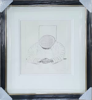 Roger Raveel - Ets: Wegdoezelen in de kosmos -Nieuwe lijst kopen? Bied vanaf 620!