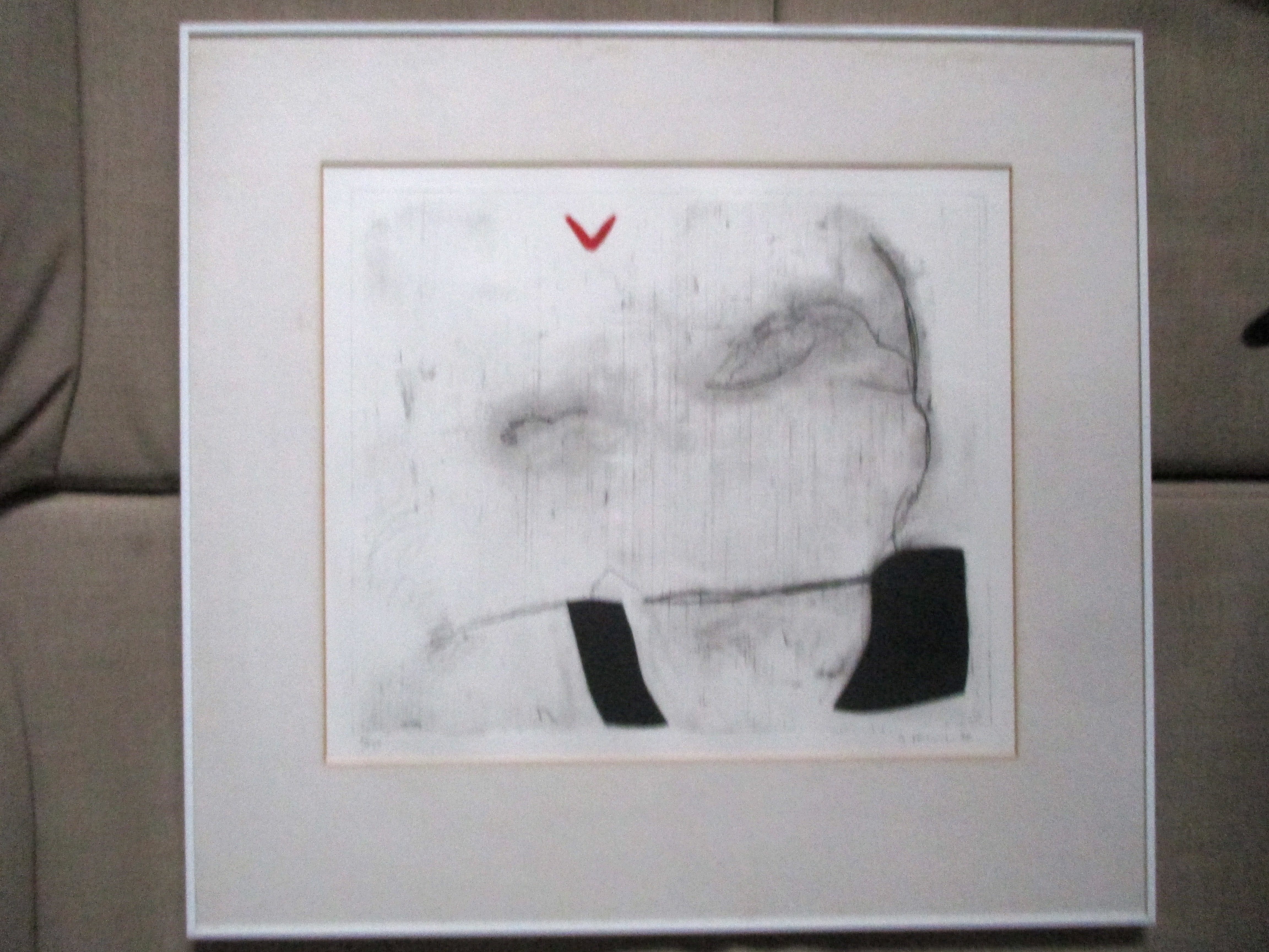 Charlotte le Fevre - Ingelijste ets kopen? Bied vanaf 45!