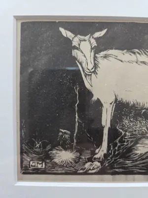 Jan Mankes - Geit. Ingelijst. kopen? Bied vanaf 59!