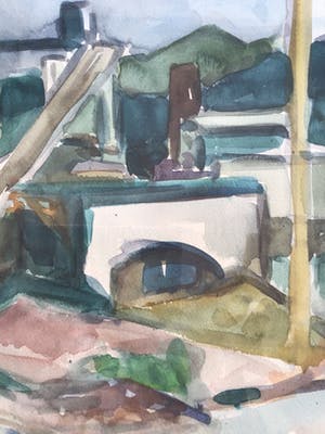 Jan Nolte - Italie, gesigneerd en ingelijste aquarel, unica kopen? Bied vanaf 25!