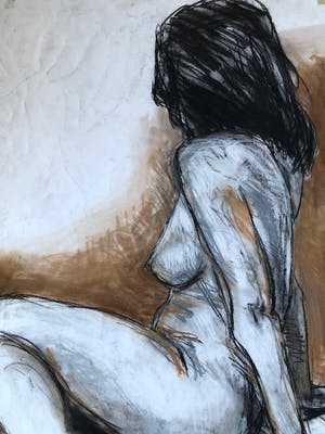 Ton Etman - zittend naakt in de stijl van Vrielink kopen? Bied vanaf 65!