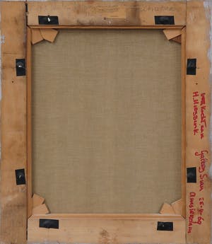 Dora van der Veen - Olieverf op doek, Zebrapad - Ingelijst kopen? Bied vanaf 200!