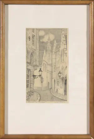 AcheterJan Strube - Litho, Straatje in Brugge? Enchérissez de 1!