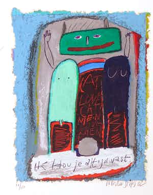 Wouter Stips - Zeefdruk, Ik hou je altijd vast verkocht voor € 1!