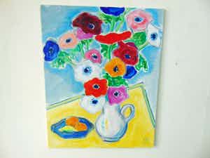 Keimpe Kootstra - "Stilleven met anemonen. " verkocht voor € 275!
