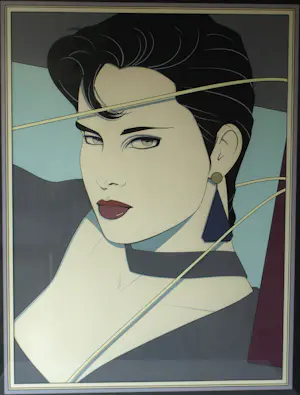 Buy Patrick NAGEL - 4 Grote ingelijste zeefdrukken , Vrouwen? Bid from 100!