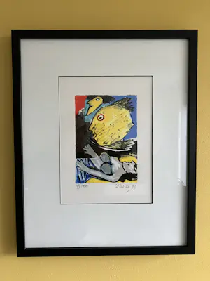 Corneille - Prachtige ingelijste Corneille Memoire de Bali 1 kopen? Bied vanaf 145!